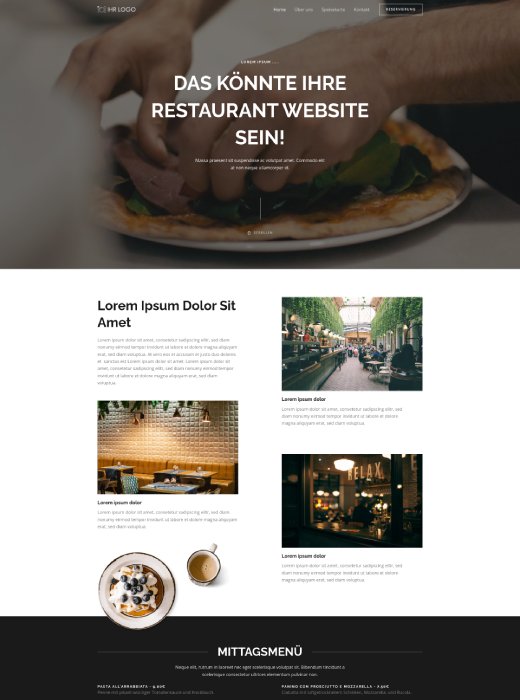 Restaurant Demo Website