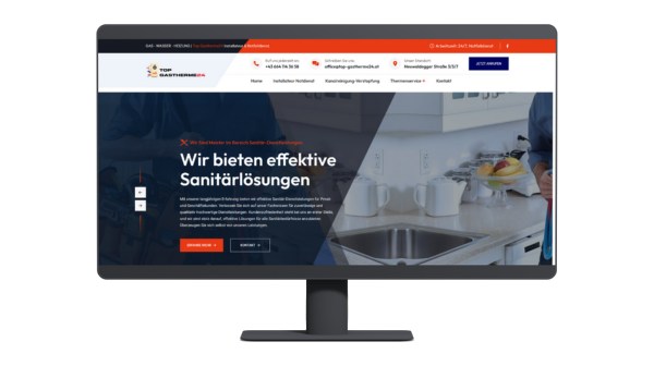 Referenz Website - Seo Optimierung Installteur Dienst - Webdesign Agentur