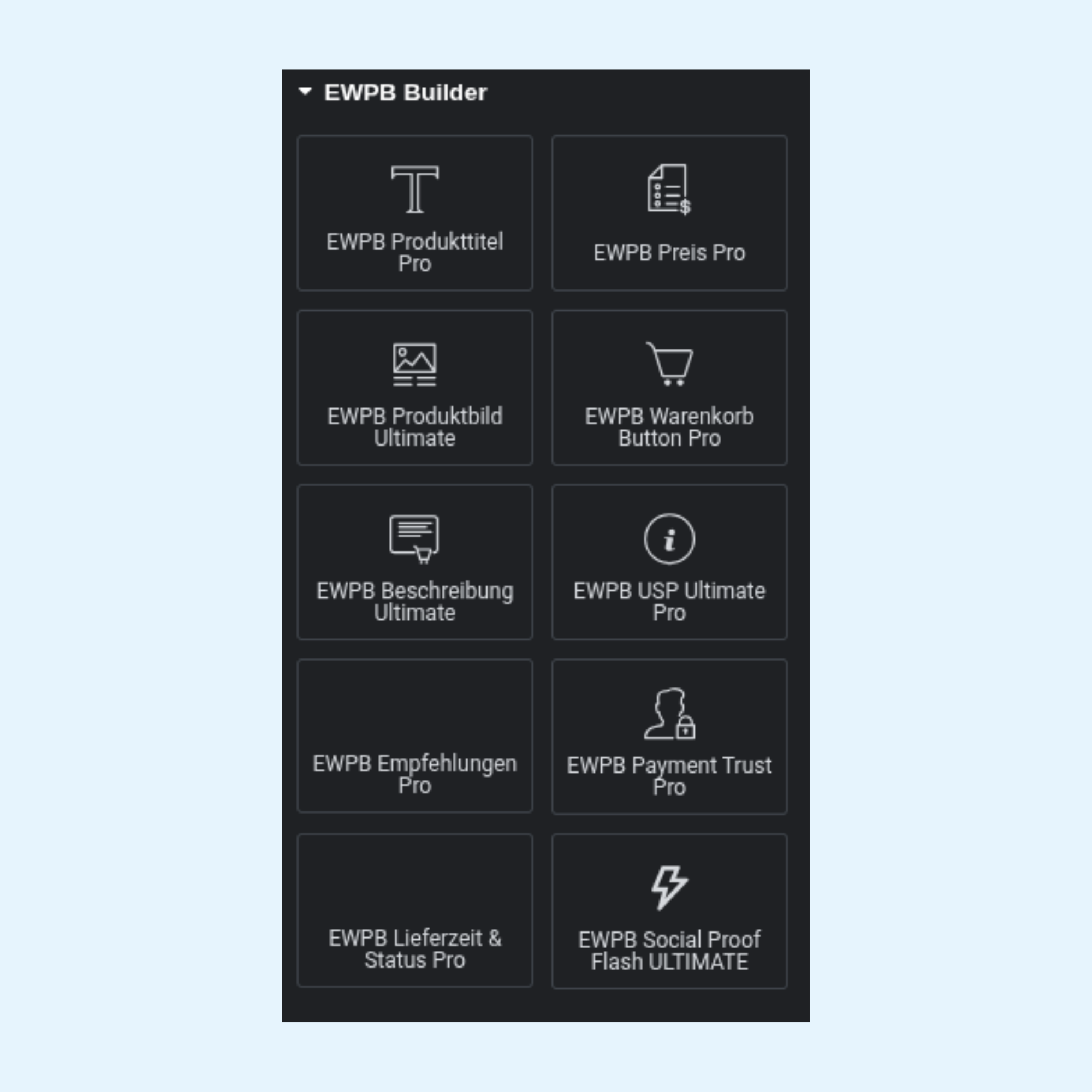 ewpb elementor free & pro product page builder
